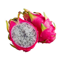 Juicy Figs with Water Droplets and Fresh Leaves