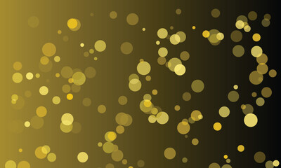 Abstract Gold Olive Green Bokeh Background Scattered Circles