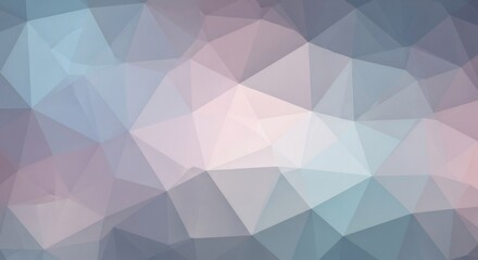 Fototapeta premium Polygonal abstract pattern in pastel blue and pink