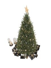 christmas tree and gifts