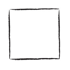 Fototapeta premium Square isolated on white background