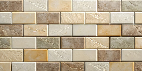 Fototapeta premium mosaic tiles sand yellow brick wall background