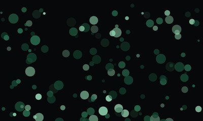 Teal Green Bokeh Circles on Background dark