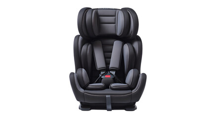 Naklejka premium Safe travels with a modern black car seat for baby, designed for ultimate comfort and security during family road trips and daily commutes