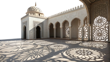 The enigmatic dance of light and shadows cut out on PNG. AI GENERATED.
