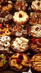Fototapeta premium Variety of sweet pastries