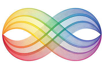 Fototapeta premium Psychedelic Spiral Kaleidoscope with Colorful Geometric Design