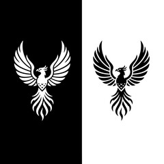 Vector set of bird wings and angel feathers for a tattoo or design as a symbol of love and freedom