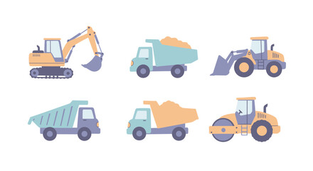 set of construction icons