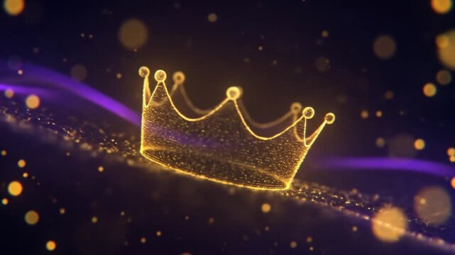 Golden crown graphic design