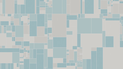 Abstract Geometric Treemap Blocks in Blue Color Background