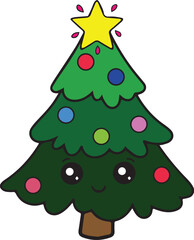 green christmas tree