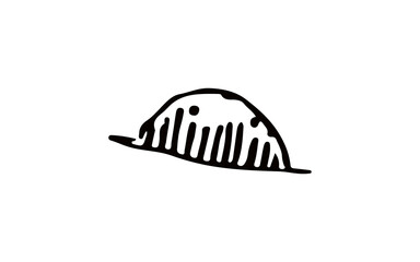 vector illustration of a silhouette of a fish