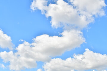 White Clouds in Blue Sky