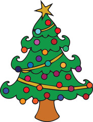 christmas tree vector