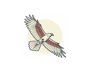 Bird vector Free SVG Download, Minimalist one-line vector illustration of cute bird sleeping on branch 