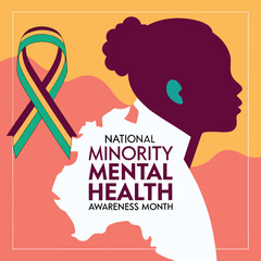 National minority mental health awareness campaign graphic
