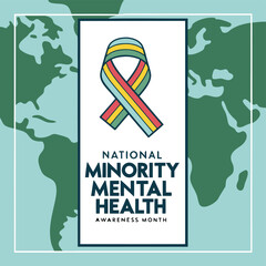 National minority mental health awareness design promoting support