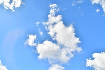 White Clouds in Blue Sky