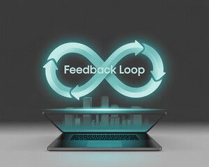 Laptop showing charts and graph, analysis business accounting, statistics concept.