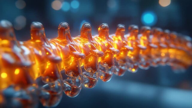 DNA Sequence: A stunning, artistic macro shot revealing the intricate beauty of a DNA sequence, glowing with internal light and suggestive of a groundbreaking scientific discovery.