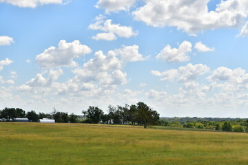 Clouds Over a Farm Field