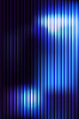 Abstract Blue Neon Light Striped Background with Glowing Gradient