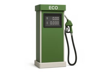 Eco green fuel pump filling station concept