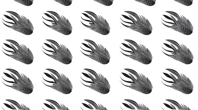Transparent PNG file of Monochrome vector graphic of a chicken's claw prints