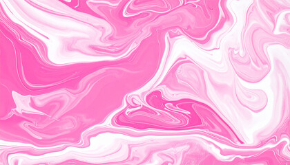 Pink and white abstract fluid painting, liquid art texture. Acrylic or oil paint, swirling pattern
