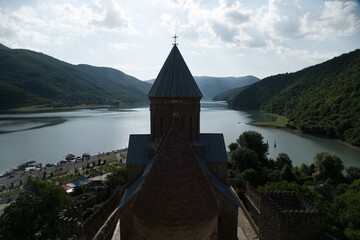 ananuri fortress in georgia by Tbilisi