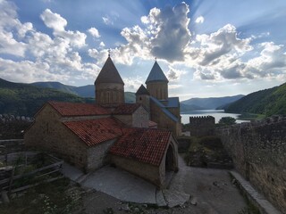 ananuri fortress in georgia by Tbilisi