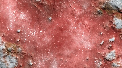 Different layers of cream, brown, gold, and red paint blend together, showcasing rich textures and contrasting colors in a creative display