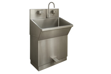 Stainless steel surgical scrub sink for hand hygiene