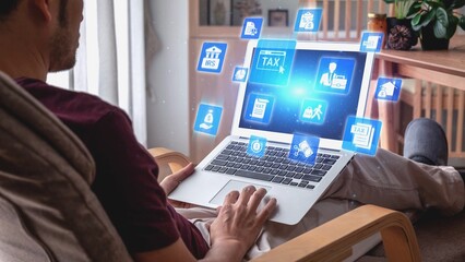 Concept of tax and financial management ensures compliance. This system streamlines tax processes, enhancing financial management for individuals and businesses alike. Gist