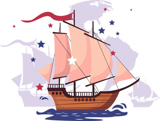 illustration of a ship 