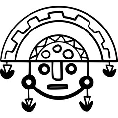 mascara inti, dios del sol, cultura peruana