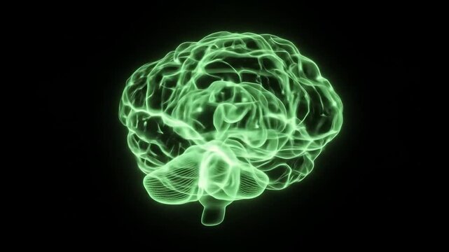 Human brain anatomy graphic