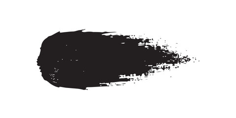 Grunge black ink splat pattern with paint splatter texture and drop silhouette vector illustration.