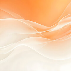 Fototapeta premium Modern abstract background with a creamy and warm orange gradient and soft subtle wave texture, perfect for branding, poster design, packaging, social media, or digital wallpaper.