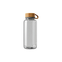 Stylish reusable glass water bottle with bamboo lid, perfect for eco-conscious hydration on the go, stay refreshed and healthy!