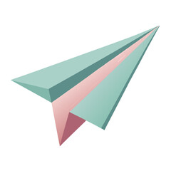 Naklejka premium paper plane vector illustration