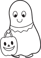 Halloween Characters Coloring Pages pack of 10