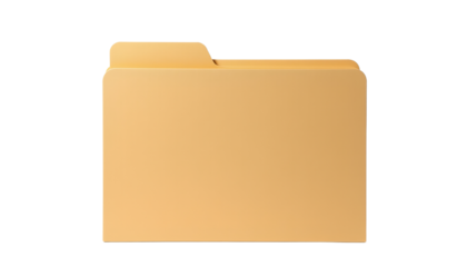 Organized File Folder Office Setting Digital Asset Minimalist Design Isolated View Business Concept