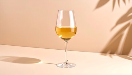 A glass of white wine
