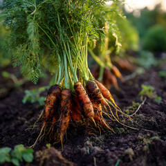 carrots on the ground