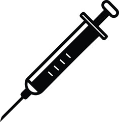 Fototapeta premium Clean medical syringe illustration with medical supplies