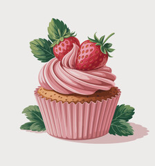 cupcake with cherry