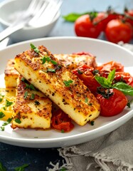 Grilled cheese with roasted tomatoes