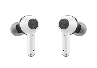 Sleek Pair of Wireless Earbuds with a Modern Minimalist Design
